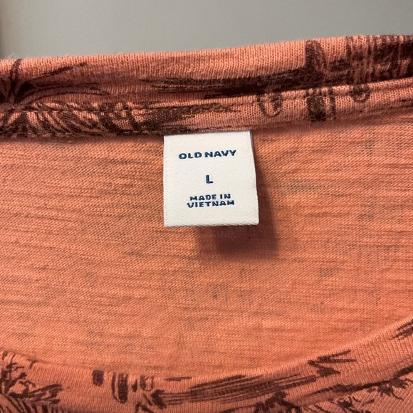 Old Navy Coral and Black Floral Mini Dress - Picture 6 of 7